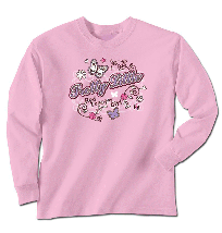 IH Pretty Little Red Tractor Girl Long Sleeve T-Shirt