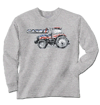 Case IH Patriotic Tractor Long Sleeve T-Shirt